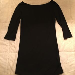 Lucca Couture Long Tee Black 3/4 sleeve Med